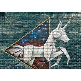 Cakapuzzle Grafiti Origami Sokak Sanatı Görseli 120 Parça Ahşap Puzzle