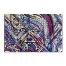 Cakapuzzle Grafiti Sokak Sanatı Yüz Görseli 120 Parça Ahşap Puzzle