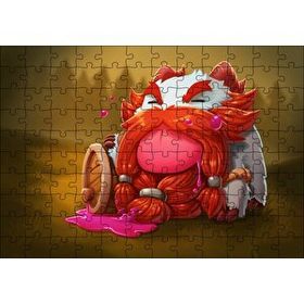 Cakapuzzle Gragas Oyunu Kahramanı Animasyon Görseli 120 Parça Ahşap Puzzle
