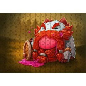 Cakapuzzle Gragas Oyunu Kahramanı Animasyon Görseli 120 Parça Ahşap Puzzle