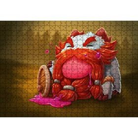 Cakapuzzle Gragas Oyunu Kahramanı Animasyon Görseli 120 Parça Ahşap Puzzle
