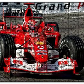 Cakapuzzle Grand Prix Fiat Yarış Arabası Görseli Mdf 1000 Parça Puzzle