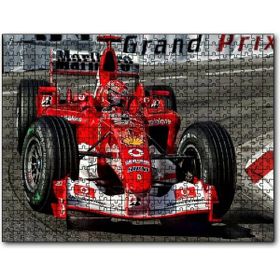 Cakapuzzle Grand Prix Fiat Yarış Arabası Görseli Mdf 1000 Parça Puzzle