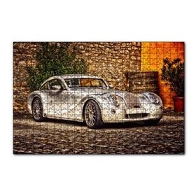 Cakapuzzle Gri Antika Spor Araba 120 Parça Ahşap Puzzle