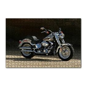 Cakapuzzle Gri Harley Davidson Motorsiklet 120 Parça Ahşap Puzzle