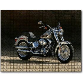 Cakapuzzle Gri Harley Davidson Motorsiklet 255 Parça Ahşap Puzzle