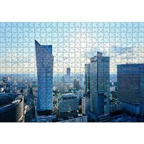 Cakapuzzle Gri Mavi Şehir Manzarası 500 Parça Puzzle