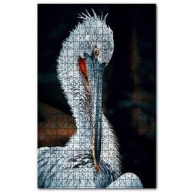 Cakapuzzle Gri Pelikan 120 Parça Ahşap Puzzle