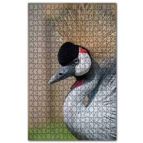 Cakapuzzle Gri Taçlı Turna Kuşu Görseli 120 Parça Ahşap Puzzle
