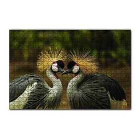 Cakapuzzle Gri Vinç Taç Kuşları Afrika 120 Parça Ahşap Puzzle
