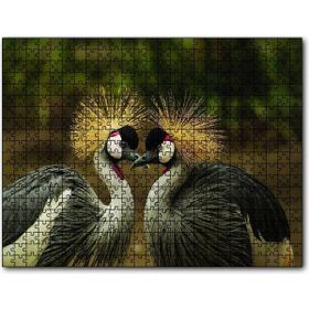 Cakapuzzle Gri Vinç Taç Kuşları Afrika Ahşap 1000 Parça Puzzle