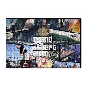 Cakapuzzle GTA 5 Aktiviteler Kompozisyon 120 Parça Ahşap Puzzle