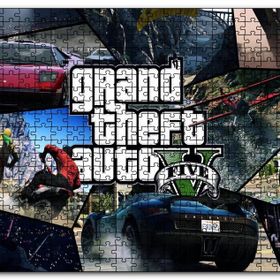 Cakapuzzle Gta 5 Görevler Kompozisyon Mdf 120 Parça Puzzle