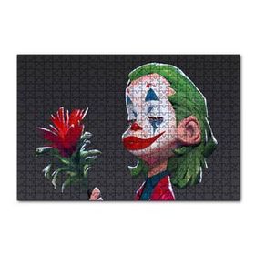 Cakapuzzle Gül İle Ağlayan Joker Görseli 120 Parça Ahşap Puzzle