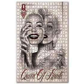 Cakapuzzle Gülen Maskeli Hüzünlü Kadın Ahşap 1000 Parça Puzzle