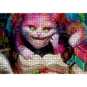 Cakapuzzle Gülümseyen Kedi Alice Harikalar Diyarı Görsel Mdf 1000 Parça Puzzle
