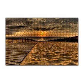 Cakapuzzle Gün Batımında Plaj 120 Parça Ahşap Puzzle