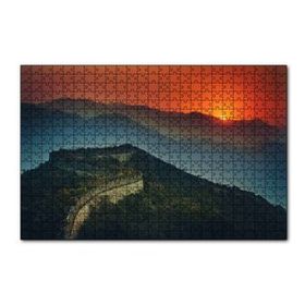 Cakapuzzle Günbatımı Çin Seddi 120 Parça Ahşap Puzzle