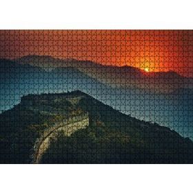 Cakapuzzle Günbatımı Çin Seddi 120 Parça Ahşap Puzzle