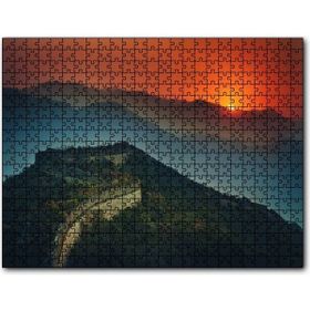 Cakapuzzle Günbatımı Çin Seddi Mdf 1000 Parça Puzzle