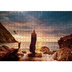 Cakapuzzle Günbatımı Daenerys Targaryen 120 Parça Ahşap Puzzle