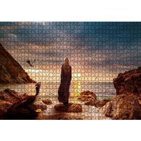Cakapuzzle Günbatımı Daenerys Targaryen 120 Parça Ahşap Puzzle