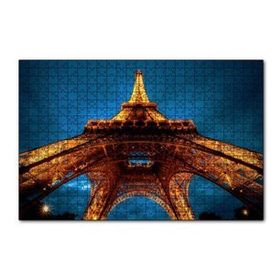 Cakapuzzle Günbatımı Eyfel Kulesi Alttan Görünüş 120 Parça Ahşap Puzzle