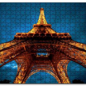 Cakapuzzle Günbatımı Eyfel Kulesi Alttan Görünüş Mdf 1000 Parça Puzzle