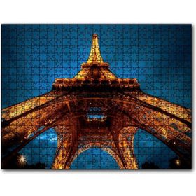 Cakapuzzle Günbatımı Eyfel Kulesi Alttan Görünüş Mdf 1000 Parça Puzzle