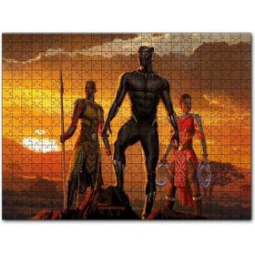 Cakapuzzle Günbatımında Afrikalı Savaşçı Kadın Savaşçılar Mdf 255 Parça Puzzle