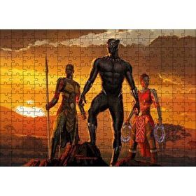 Cakapuzzle Günbatımında Afrikalı Savaşçı Kadın Savaşçılar Mdf 255 Parça Puzzle
