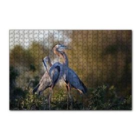 Cakapuzzle Günbatımında Balıkçıl Çift 120 Parça Ahşap Puzzle
