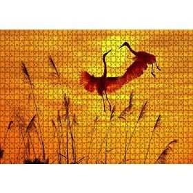 Cakapuzzle Günbatımında Balıkçılların Dansı 120 Parça Ahşap Puzzle