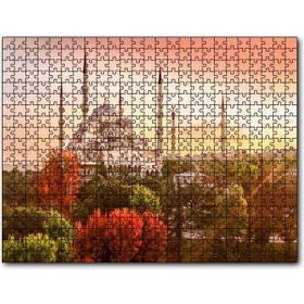 Cakapuzzle Günbatımında İstanbul Camisi Sonbahar Renkleri Mdf 255 Parça Puzzle