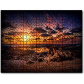 Cakapuzzle Günbatımında Kuşlar ve Bulutlar 255 Parça Puzzle
