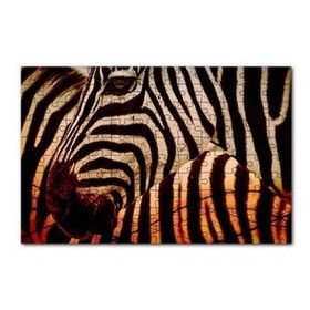 Cakapuzzle Günbatımında Zebra Desenleri Yakın Çekim 120 Parça Ahşap Puzzle