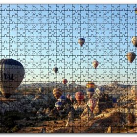 Cakapuzzle Gündoğumunda Kapadokyada Balonlar Mdf 500 Parça Puzzle