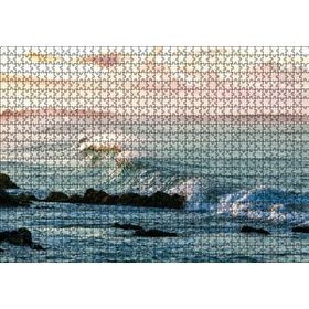 Cakapuzzle Gündoğumunda Okyanus Kıyısı ve Dalgalar Mdf 1000 Parça Puzzle