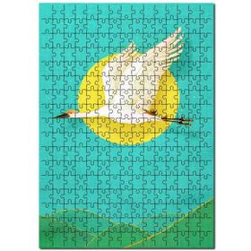 Cakapuzzle Güneş Doğa Leylek Görseli Mdf 255 Parça Puzzle