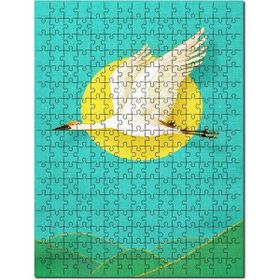 Cakapuzzle Güneş Doğa Leylek Görseli Mdf 255 Parça Puzzle