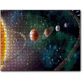 Cakapuzzle Güneş Sistemi ve Yörüngede Gezegenler Mdf 120 Parça Puzzle