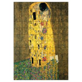 Cakapuzzle Gustav Klimt Öpücük Görseli 120 Parça Ahşap Puzzle