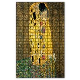 Cakapuzzle Gustav Klimt Öpücük Görseli 120 Parça Ahşap Puzzle