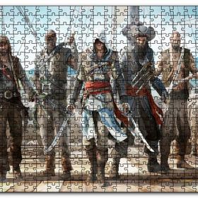 Cakapuzzle Güvertede Silahlı Korsanlar Mdf 120 Parça Puzzle
