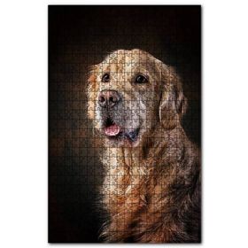 Cakapuzzle Güzel Golden Retriever Köpek Resimleri Ahşap 500 Parça Puzzle
