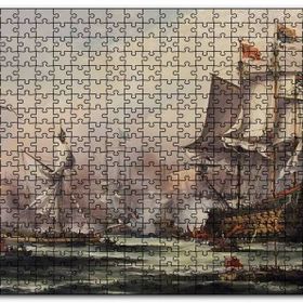 Cakapuzzle Haçlı Donanması Gemileri Mdf 120 Parça Puzzle