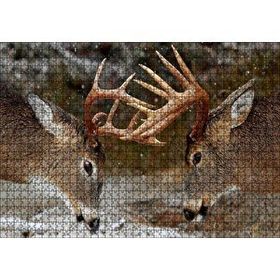 Cakapuzzle Hakimiyet Mücadelesindeki Geyikler Mdf 1000 Parça Puzzle
