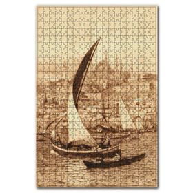 Cakapuzzle Haliçin Girişinde Yelkenli Kayıklar 120 Parça Puzzle