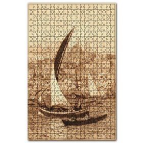 Cakapuzzle Haliçin Girişinde Yelkenli Kayıklar Ahşap 1000 Parça Puzzle