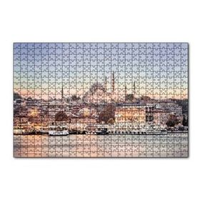 Cakapuzzle Haliçte Vapurlar ve Arkada Camiler 120 Parça Ahşap Puzzle